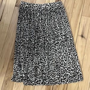 Long cheetah print skirt